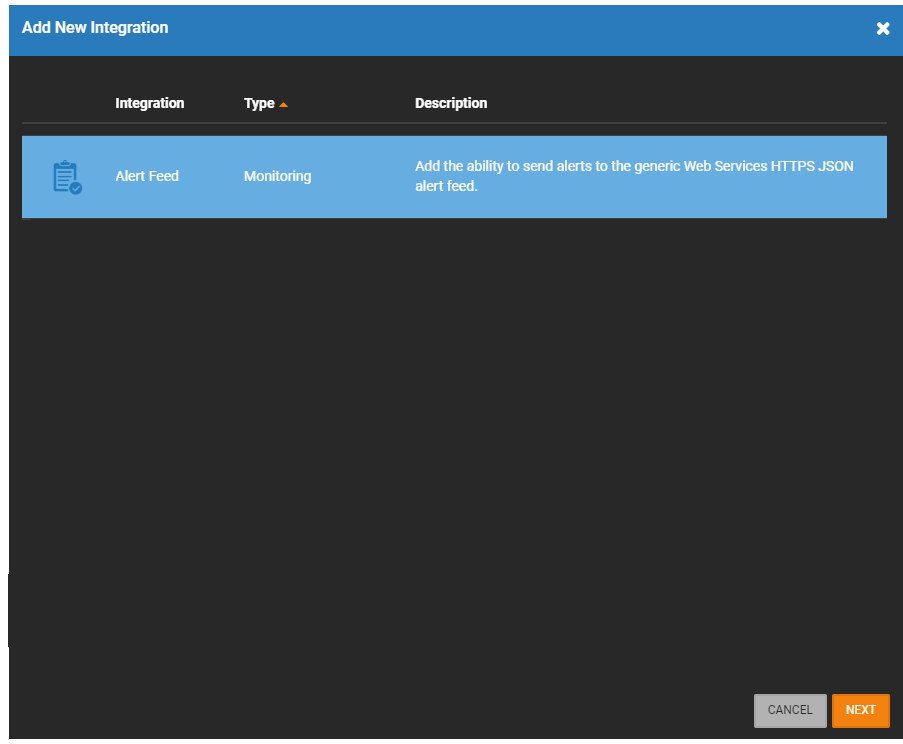 OWS Add New Integration Alert Feed.png